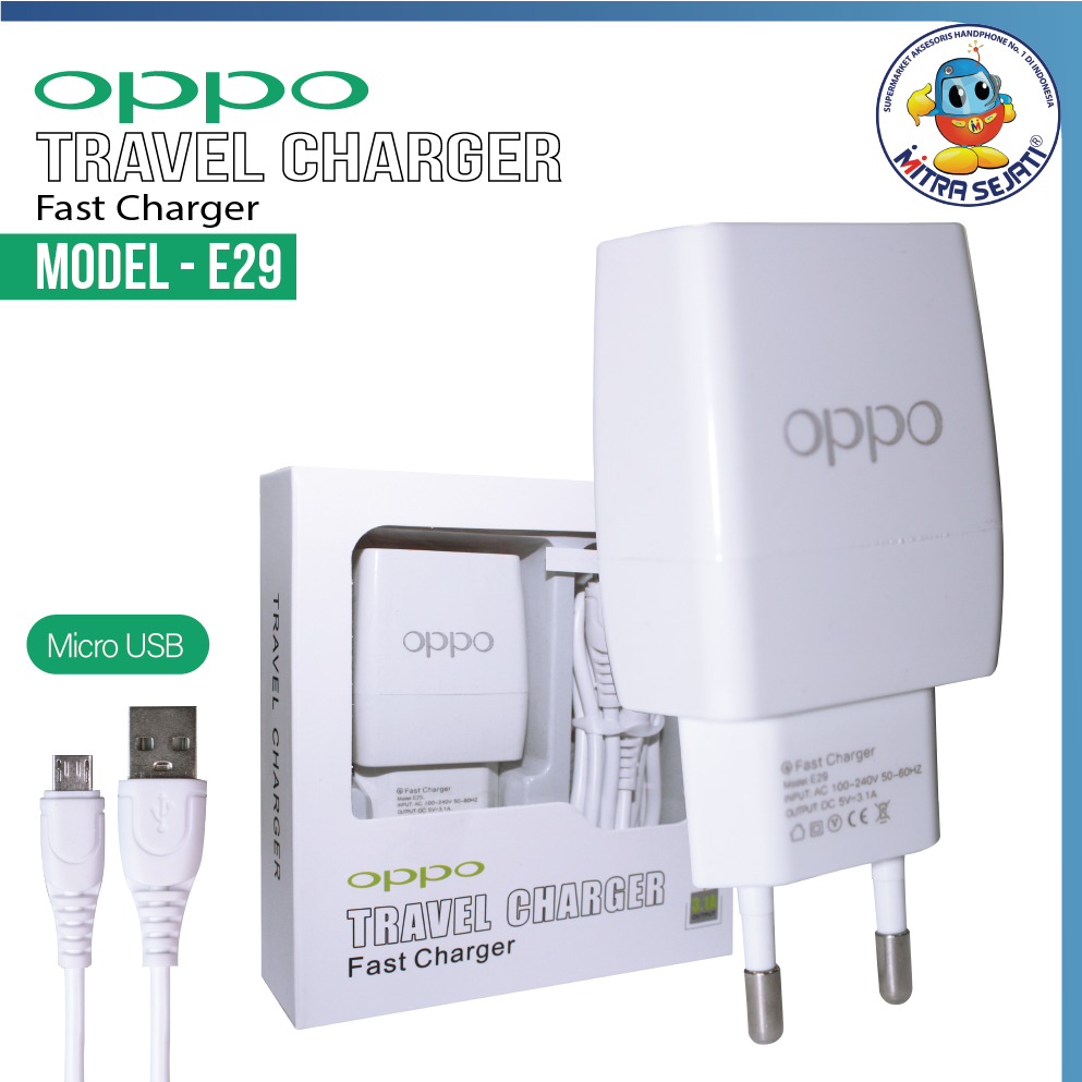 Charger Smart E29 3.1A Micro Oppo Branded-ATCMICE29SMOP