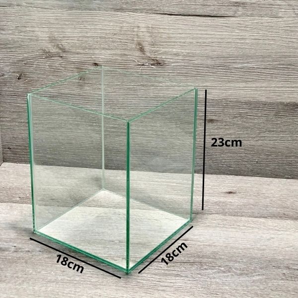 Bể cá mini để bàn , bể cá thủy sinh mini 18x18x23cm