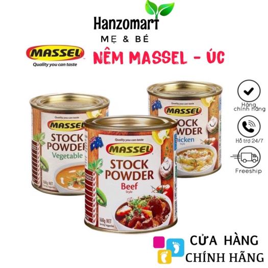 Bột Nêm Úc/Hạt Nêm Úc Massel Vị Gà/Rau Củ/Bò 168G