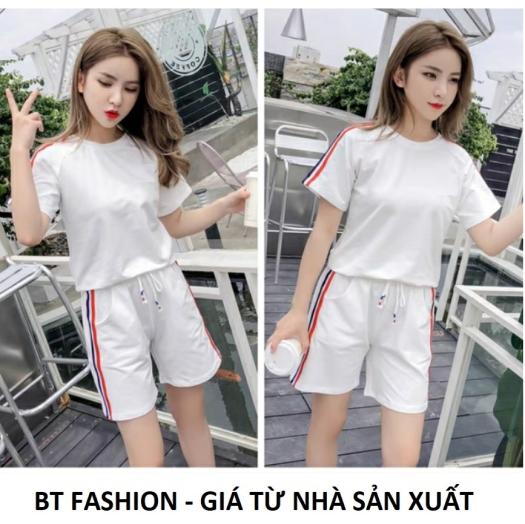 Đồ Bộ Ngủ Mặc Nhà Áo Thun Nữ + Quần Đùi Sọt Thể Thao Thời Trang Mới - BT Fashion (ĐN003)