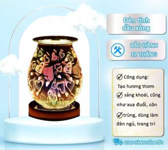 Đèn Tinh Dầu Xông Đền Tinh Dầu Thơm Phòng Cao Câp Bảo Hành 12 Tháng.