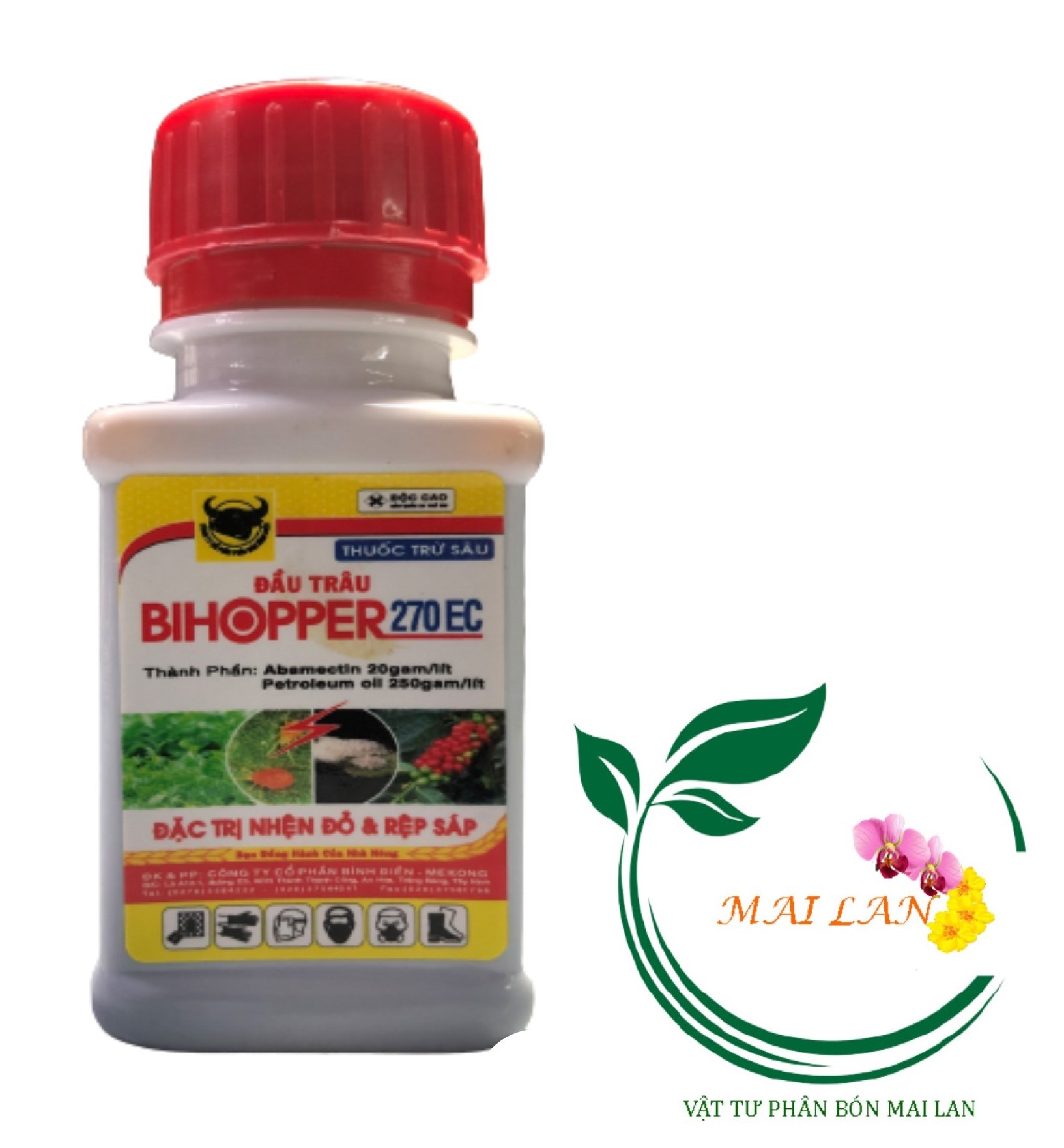 Chế phẩm sinh học bihopper 270ec - trừ rệp sáp, nhện đỏ - #016b# 50ml