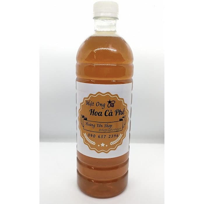 Mật ong hoa cà phê nguyên chất - Chuẩn Daklak - Chai 1 lít - Hoàng Yến shop