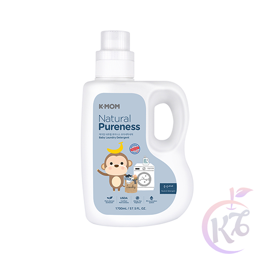 Nước giặt quần áo sơ sinh hữu cơ K-Mom Hàn Quốc Natural Pureness can 1700ml - KM13160 - Nước giặt quần áo sơ sinh cao cấp Kmom - nuoc giat quan ao so sinh cho be