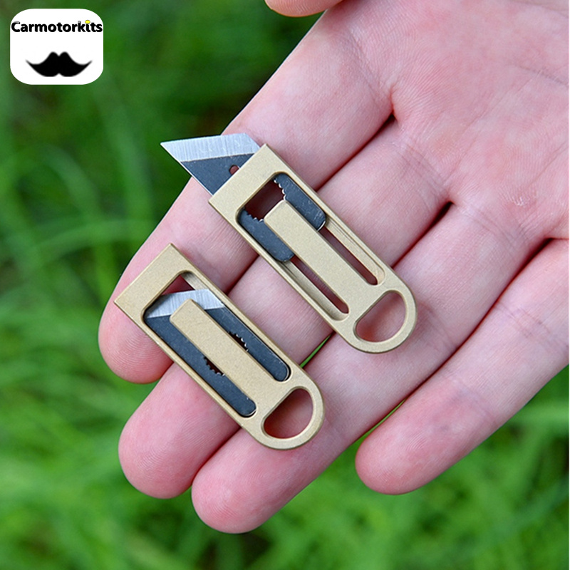 Dụng cụ edc ngoài trời gấp gọn dao kéo gấp bằng kim loại dụng cụ mở gói bằng đồng dụng cụ đa năng cầm tay