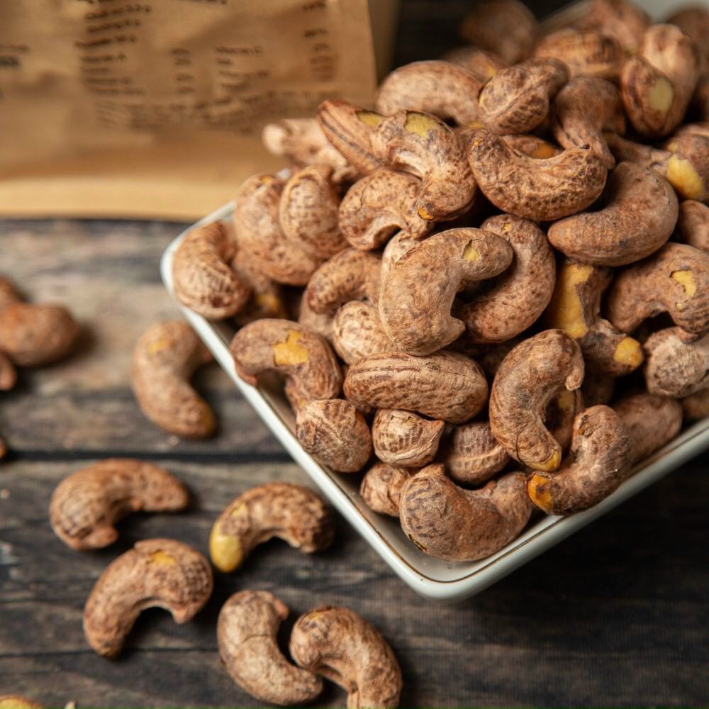 500g hạt điều nguyên vỏ rang muối loại 1 hạt to đều