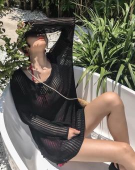 Áo lưới Áo khoác Áo choàng form rộng đi biển