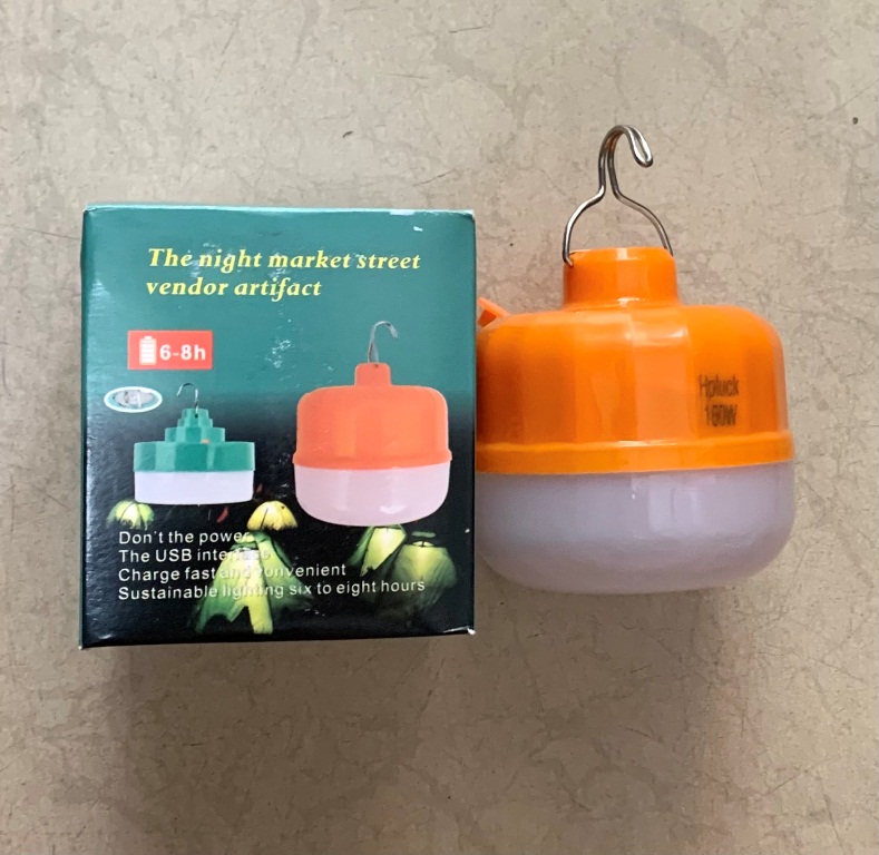 Bóng đèn led sạc tích điện mini 160w 3 chế độ sáng