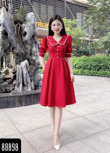 ĐẦM XÒE DỰ TIỆC TAY LỠ PHỐI NÚT SIÊU DỄ THƯƠNG