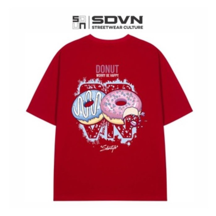 Áo Thun Unisex Form rộng - Brand Chính Hãng SDVN - DONUT