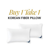 [BUY 1 TAKE 1 Pillow] Home de Luxe 5* Hotel Quality Premium  Korean Fiber Pillow - Soft and Comfortable - (Standard/Queen/King)