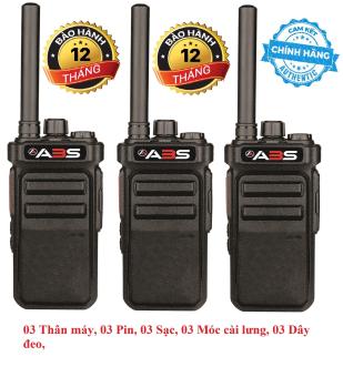 Bộ 3 Bộ đàm ABS CP988 (Nhỏ gọn âm thanh trong, 2 chế độ sạc, Pin dung lượng cao sử dụng lớn hơn 18 tiếng, siêu bền, cự ly liên lạc xa)