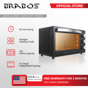 BRABOS 20L Multi-Function Electric Oven - 2022 New Model