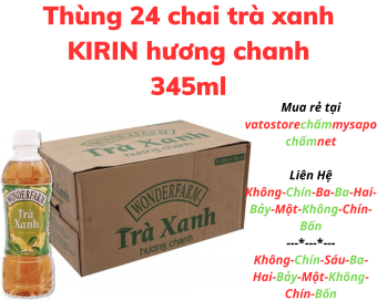 Thùng 24 chai trà WONDERFARM hương chanh 345ml / Lốc 6 chai trà WONDERFARM hương chanh 345ml