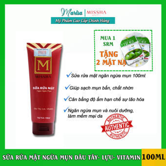 Sửa rửa mặt sạch nhờn cho da mụn hương Lựu Dâu Tây Missha chính hãng - Marisa Beauty