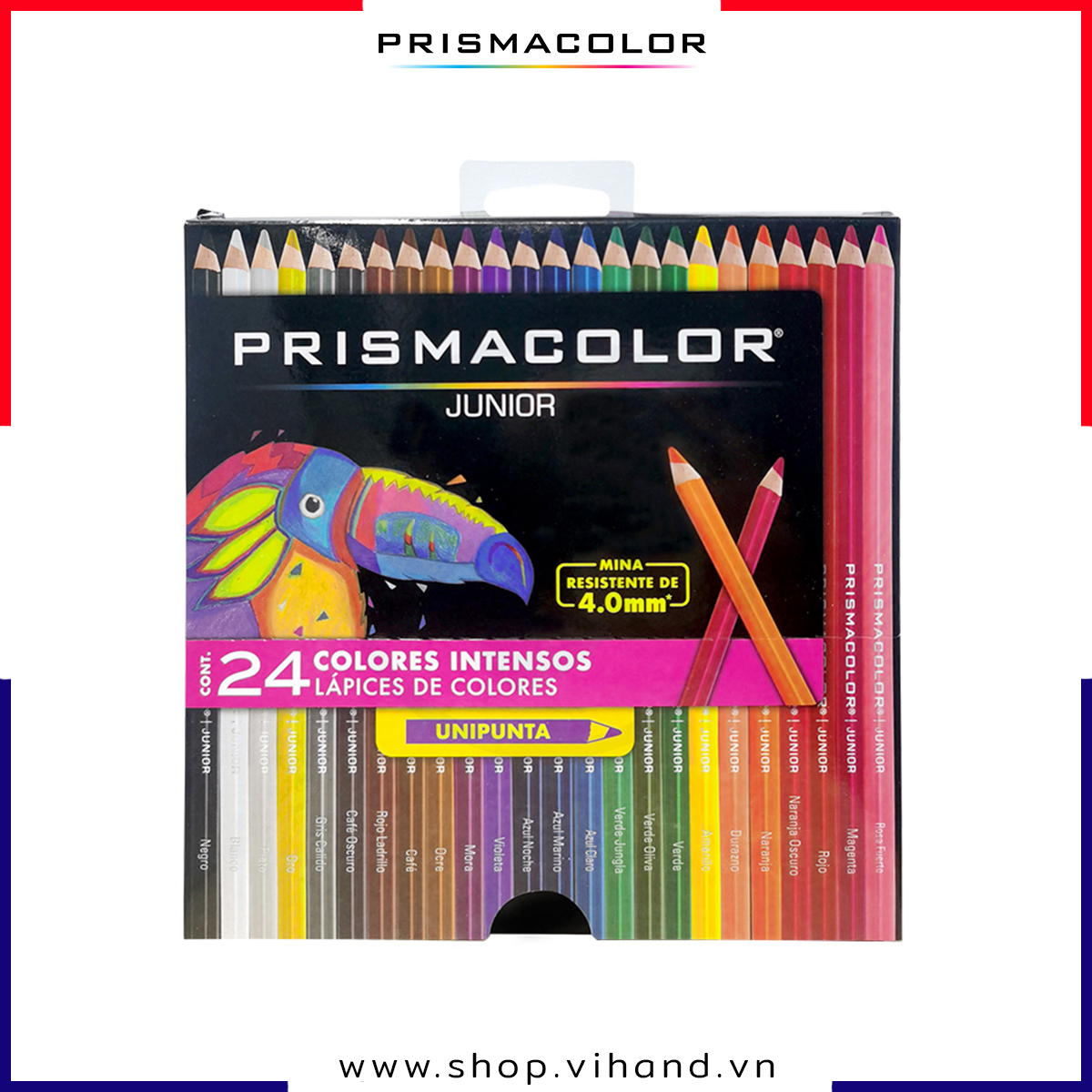 Bộ bút chì màu phổ thông dành cho người mới Prismacolor Junior 24 Màu – Hộp giấy