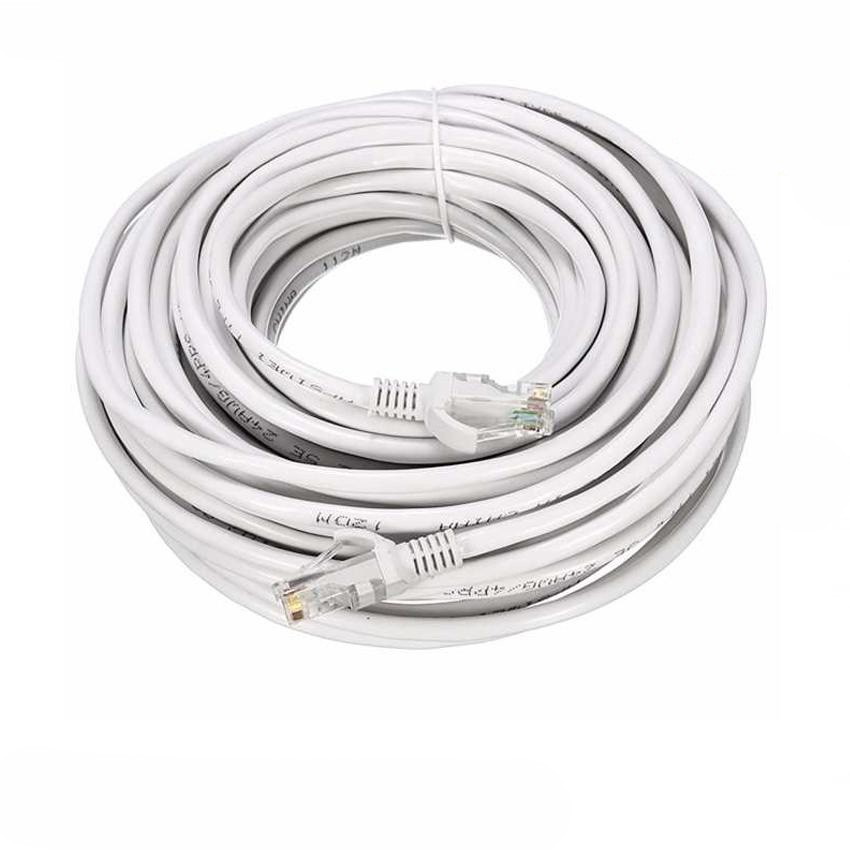 Dây cáp mạng internet/mạng lan cat 5e 2 đầu bấm sẵn, dây mạng lan 10 mét, 15 mét, 20 mét, 25 mét, 30 mét đúc sẵn 2 đầu