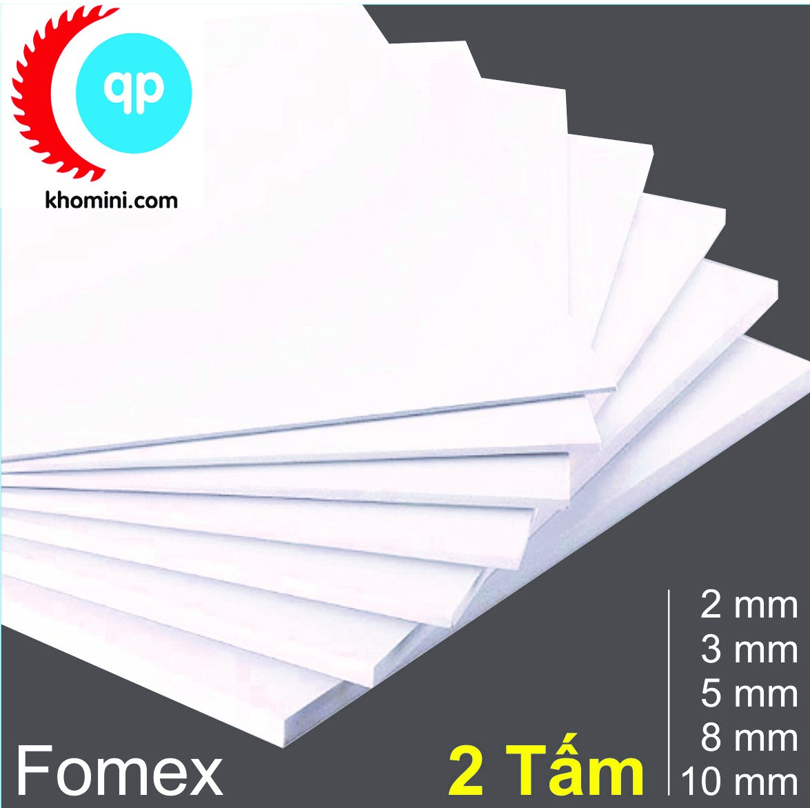 2 Tấm Fomex - PVC Foam - A2, A3, A4 (5mm, 8mm, 10mm) - Bìa làm Nội thất, mô hình Hanmade, Kiến trúc, Tàu thuyền