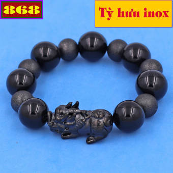 Chuỗi tay đá thạch anh đen 16 ly tỳ hưu đen VCTADSBETHE16 - Vòng chuỗi đá phong thủy