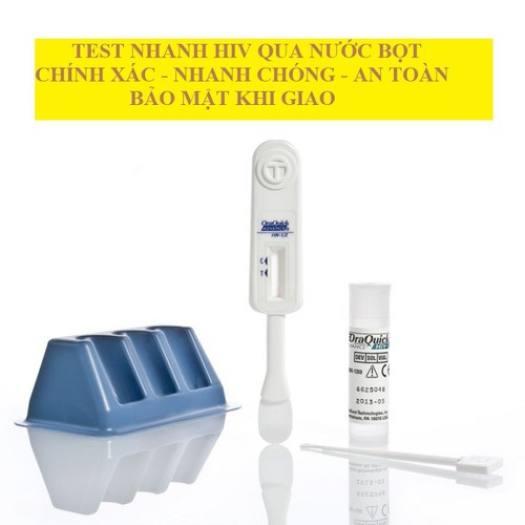 Que Test HIV tại nhà ORAQUICK ( xét nghiệm bằng dịch miệng )