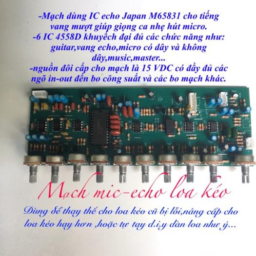 Mạch mic-echo cho loa kéo