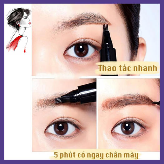 [HOT TREND] Kẻ Chân Mày Chì Kẻ Chân Mày 4D Không Thấm Nước Bền Màu Sắc Nét Như Xăm Bút Chì Kẻ Chân Mày Phẩy Sợi 4 D OPEN SHOP