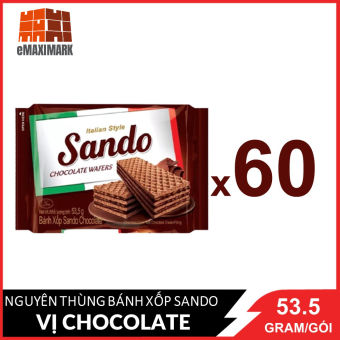 [Nguyên thùng] Bánh xốp Sando Chocolate 53.5gX60