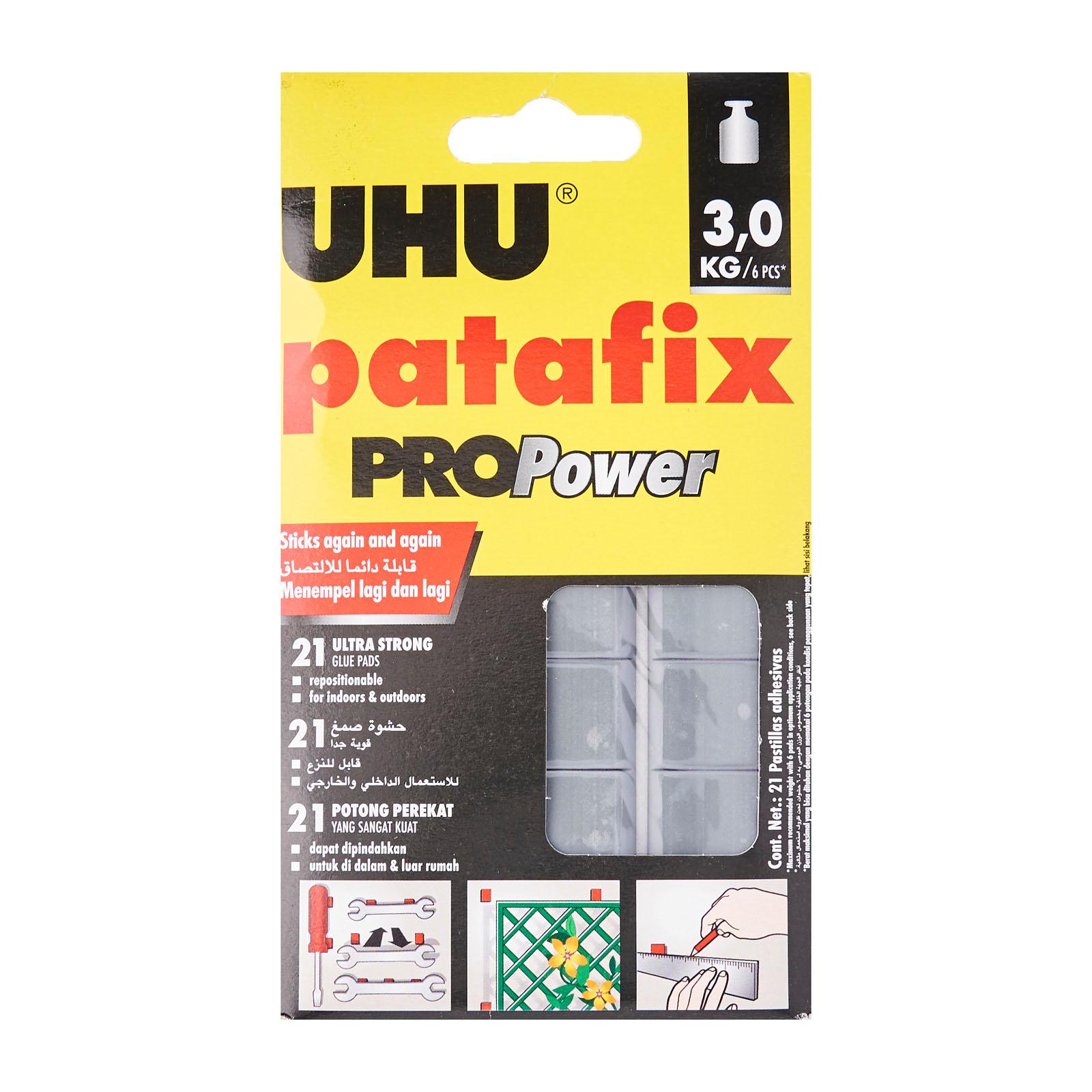 UHU Patafix Glue Pads Removable & Reusuable Adhesive Putty 80 Pads per Pack