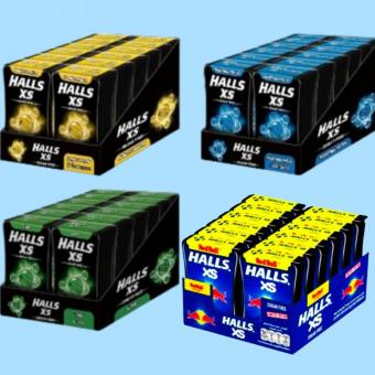 Lốc 12 Hộp Kẹo Ngậm Halls Xs Không Đường Giúp Thơm Miệng,Gỉam Ho,Đau Họng