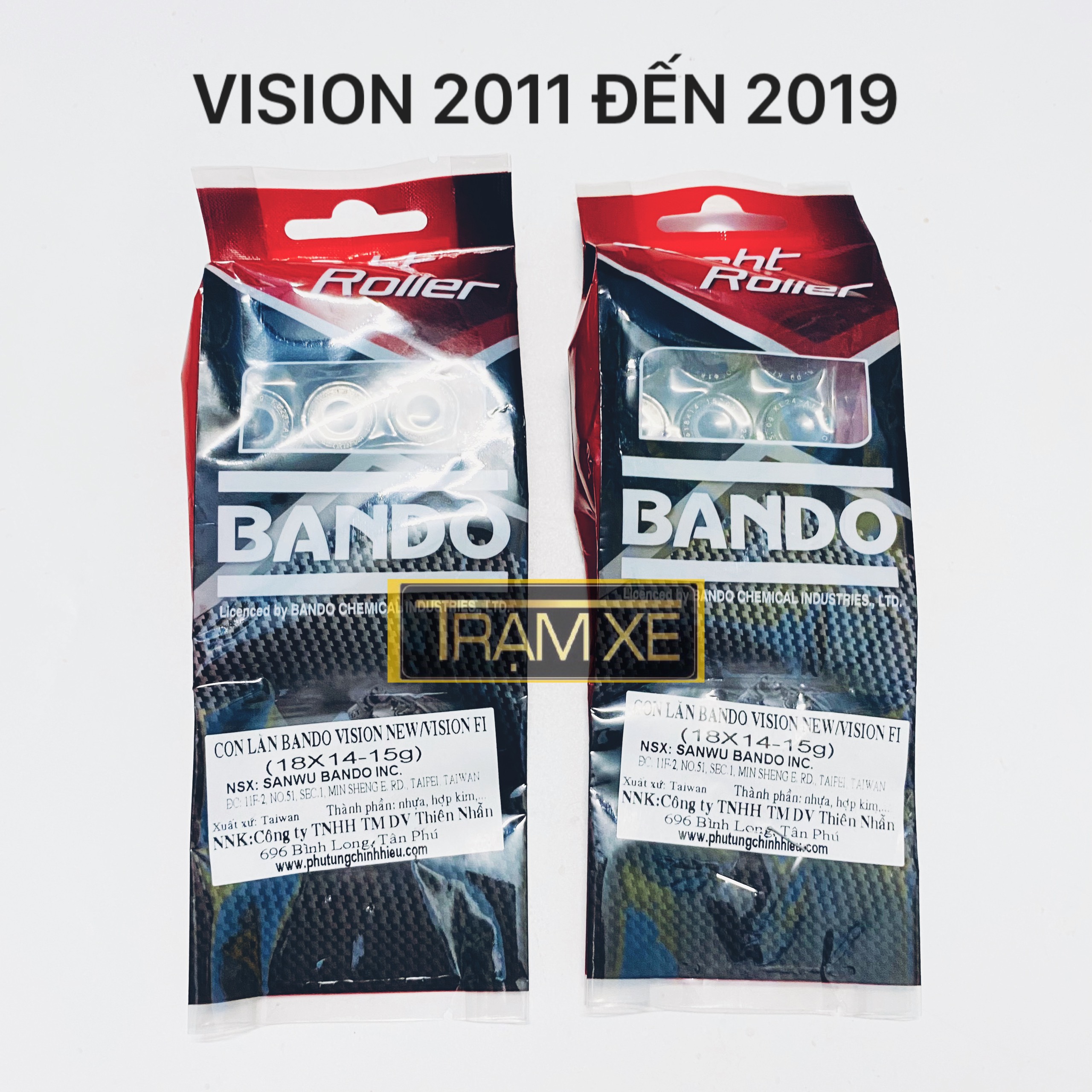 Bi Nồi Bando Japan Chính Hãng 15g (18x14-15g) cho xe Honda Vision Fi (đời 2011 đến 2019)