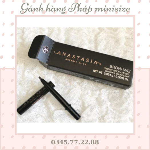 Chì kẻ chân mày Anastasia Beverly Hills Brow Wiz Skinny Brow Pencil minisize Medium Brown