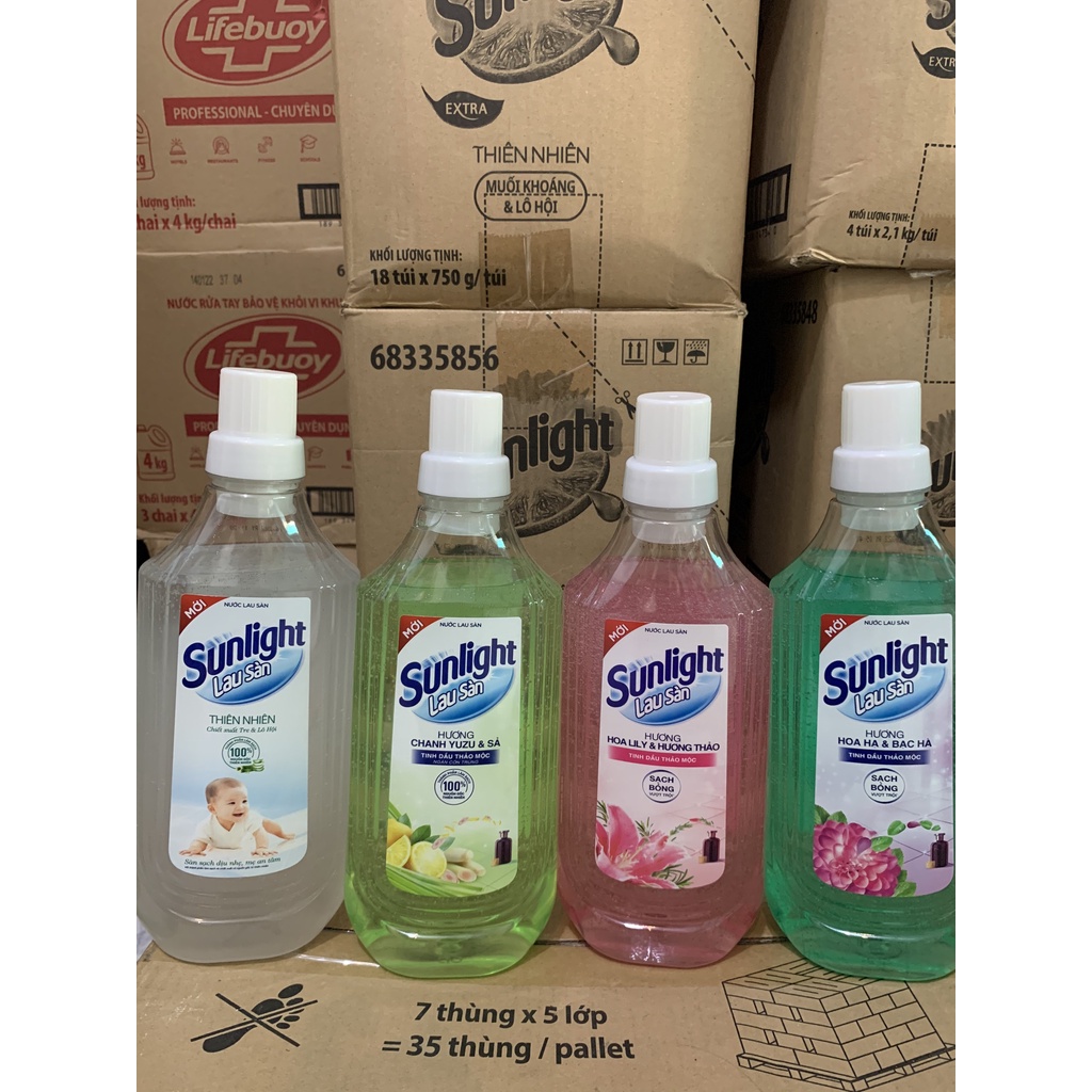 Combo 2 Chai Nước Lau Sàn Sunlight (1kg/chai)