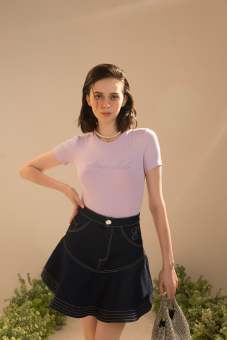 Áo Thun In Chữ Nhiều Màu - EDINI - A1508