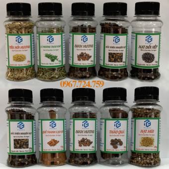 Tổng Hợp Gia Vị Nấu Phở Bò: tiểu hồi hương, đinh hương, hạt mùi, hoa hồi, quế, thảo quả, mắc khén, hạt dổi, lá hương thảo