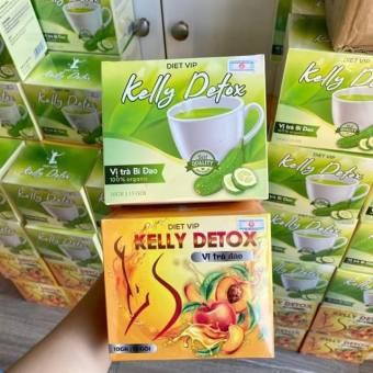 TRÀ ĐÀO VÀ BÍ ĐAO GIẢM CÂN KELLY DETOX