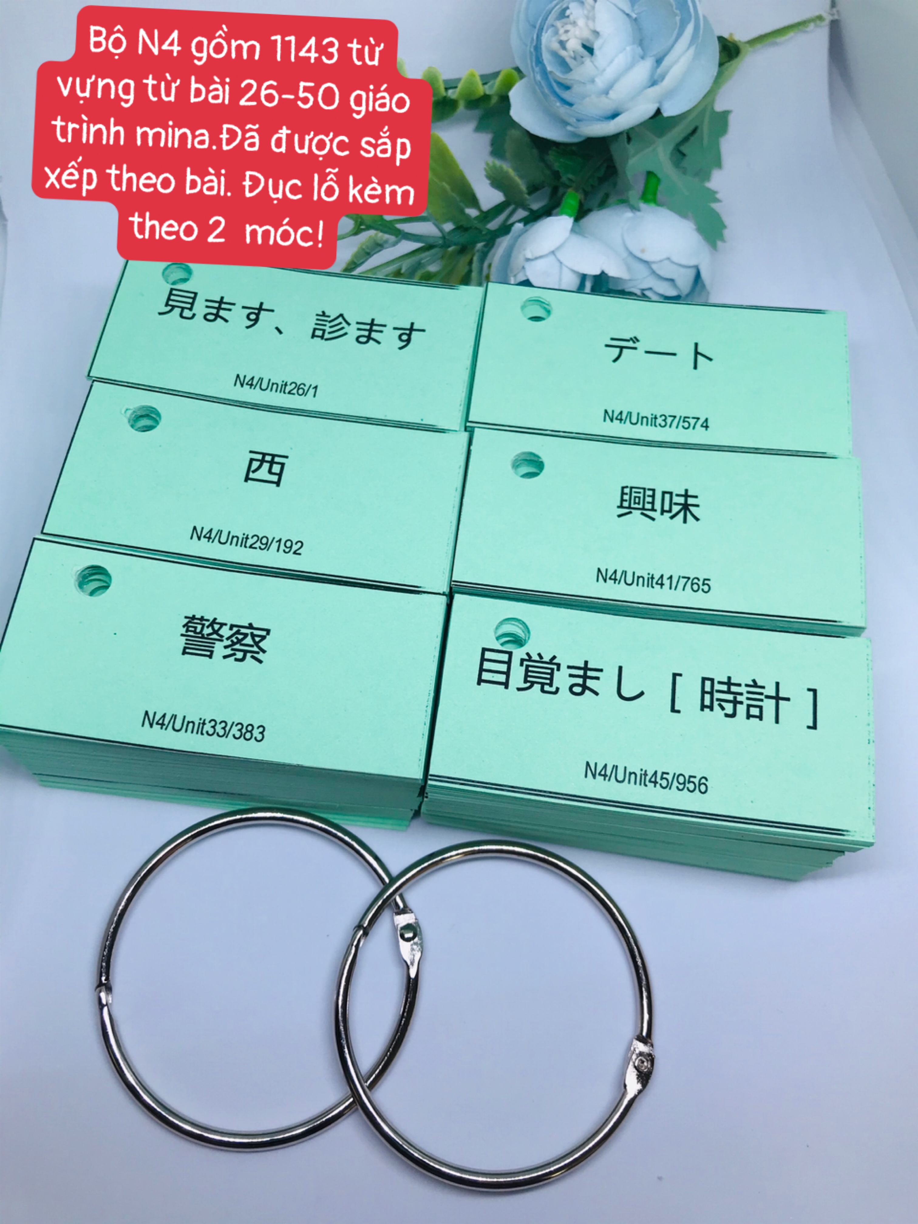 Flashcard tiếng nhật n4 1143 thẻ từ vựng