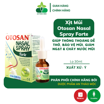 Xịt mũi Otosan Nasal Spray giảm ngạt mũi,chảy nước mũi giúp thông thoáng dễ thở,bảo vệ mũi 30ml