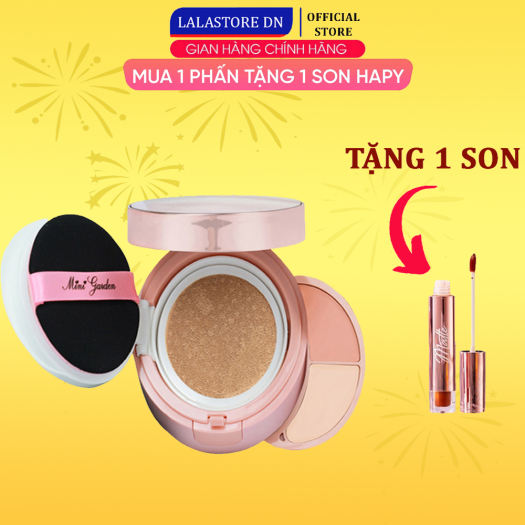 Phấn nước cushion che khuyết điểm maekup 3in1 MiniGarden SPF40+/PA+++ LALASTORE