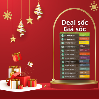 Viên nén cà phê Nespresso Starbucks - Hộp 10 viên tiện dụng, nhiều hương vị cà phê