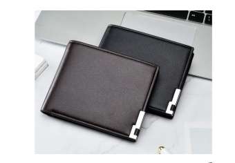 Ví da bò cao cấp Thái Lan tặng ví da đựng card visitVí da nam Bóp da nam cao cấp viền kim loại sang trọng