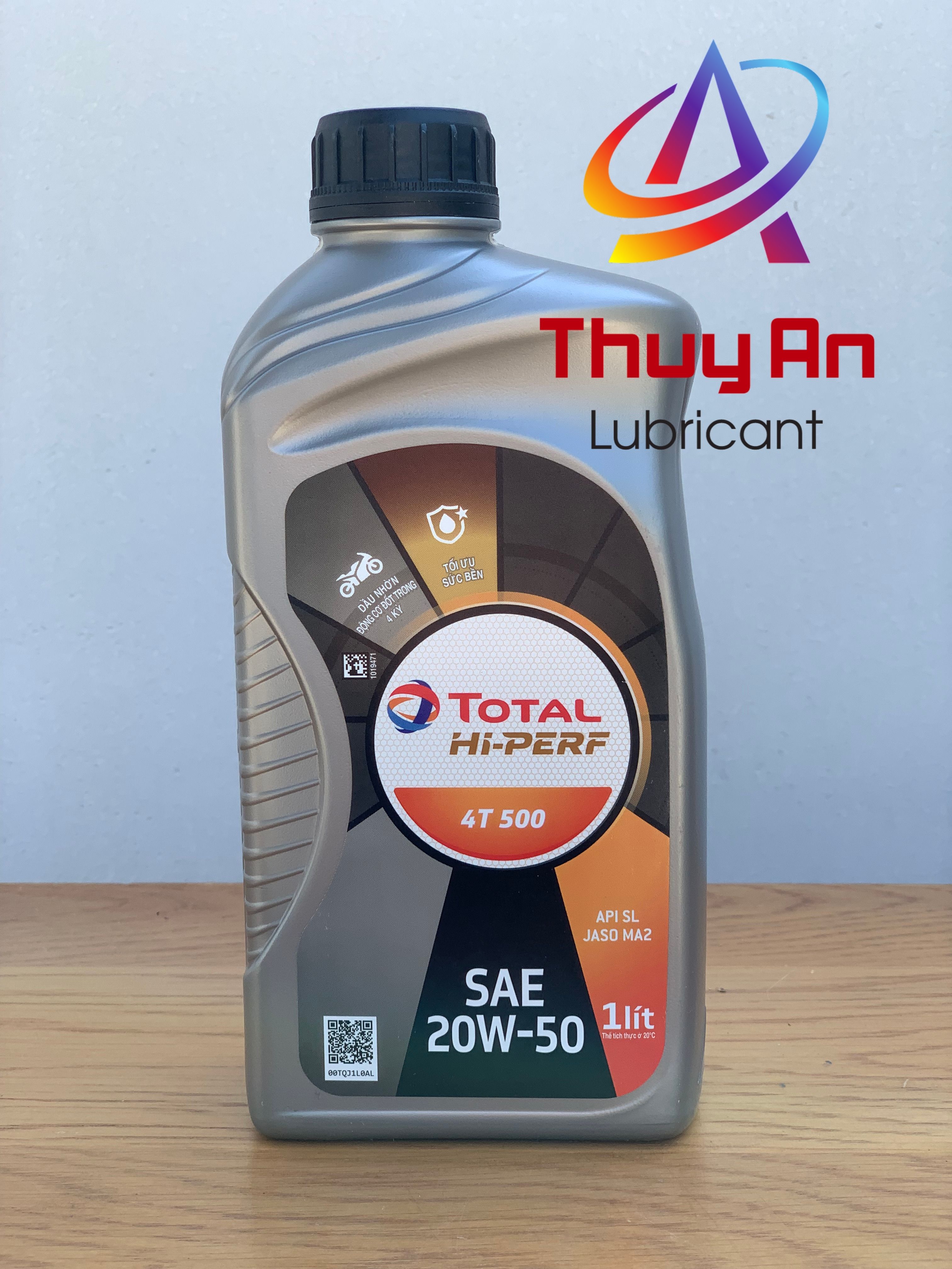 Nhớt Xe Côn Tay TOTAL Hi-Perf 4T 500 20W-50 - Vào Số Nhẹ Tênh, An Tâm Xuất Phát (Bình 1L)