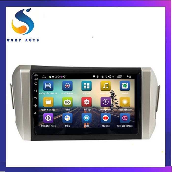 Mặt dưỡng màn hình android cho xe toyota innova 2017-2020