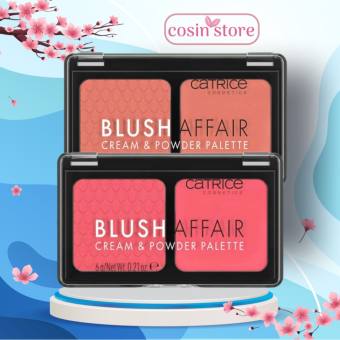 Bảng má hồng Catrice Blush Affair Cream & Powder Palette 6g Đôi má ửng hồng tự nhiên Cosin Store