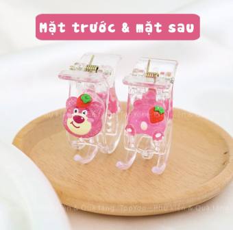 Kẹp tóc càng cua 3 răng Gấu Dâu Lotso dễ thương cute TY0293