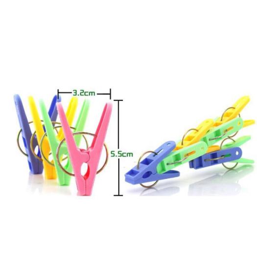 Kẹp Quần Áo Nhựa Phơi Quần Áo/ Chống Rơi/ Chống bay đồ (màu ngẫu nhiên)