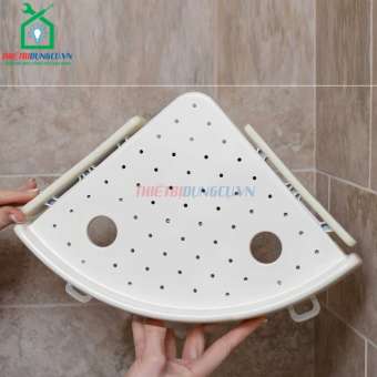 Kệ góc nhà tắm treo tường Hút chân không