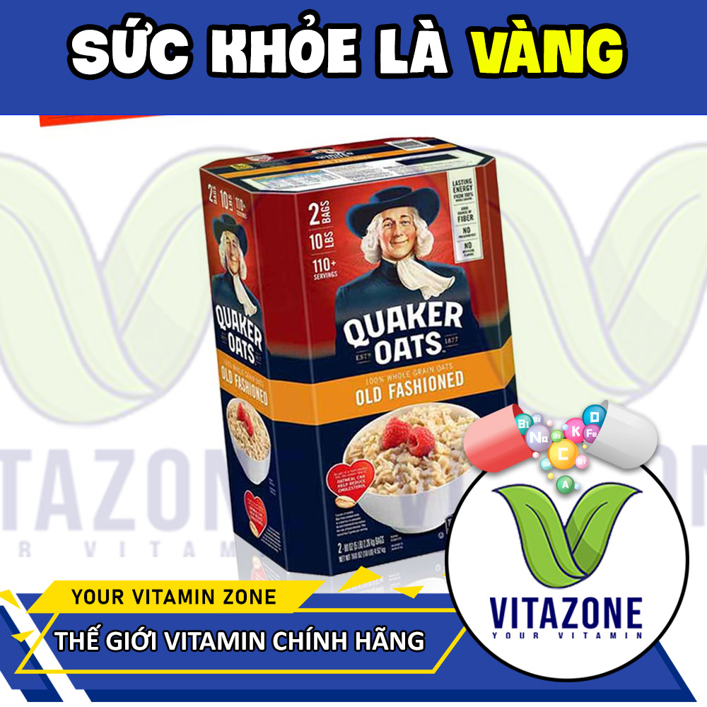 Ngũ cốc yến mạch nguyên chất quaker - 4.6 kg