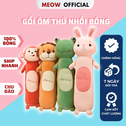 Gối ôm thú nhồi bông cho bé dễ thương cao cấp MeowStore