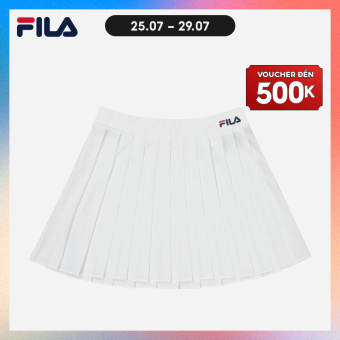 FILA Chân váy thời trang nữ Tennis FW2SKF1065F-WHI