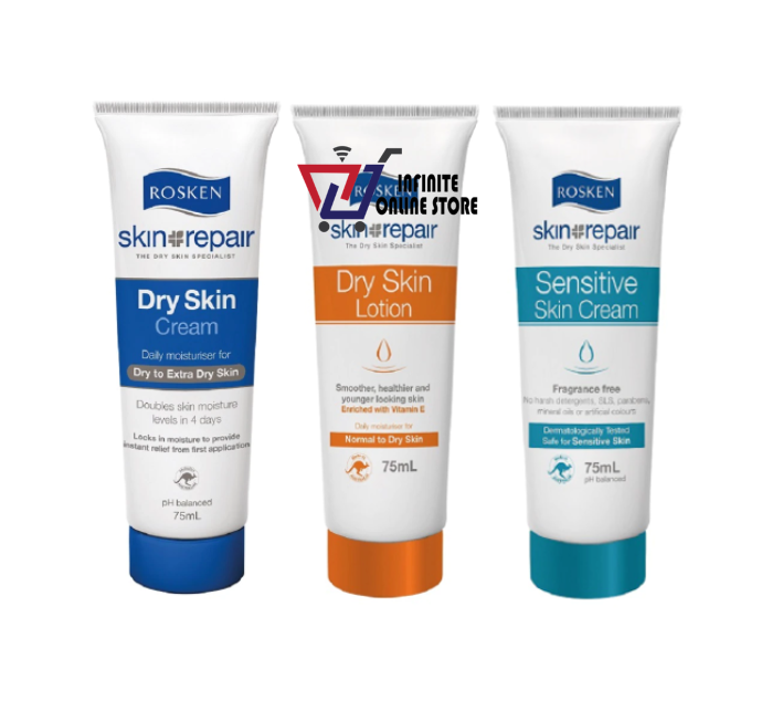Gambar ROSKEN Skin Repair (Dry Skin Cream   Dry Skin Lotion   Sensitive Skin Cream) (75ml)